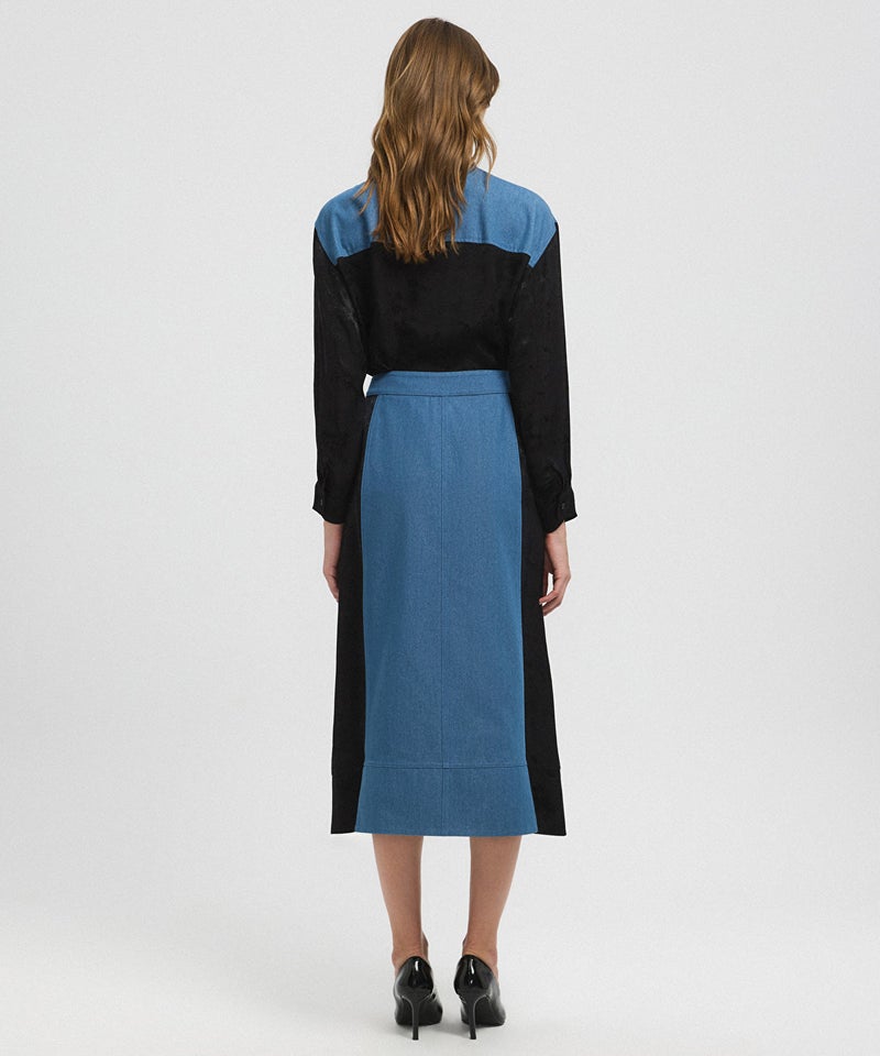Ipekyol Mixed Color-Block Skirt - Image 3